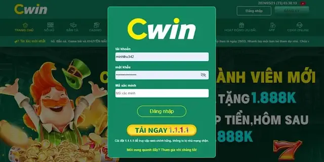 Đăng nhập cwin777 nhanh chóng an toàn